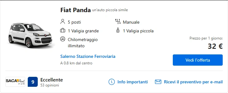 Autonoleggio Agropoli Fly Auto: Noleggio di auto a Agropoli 2