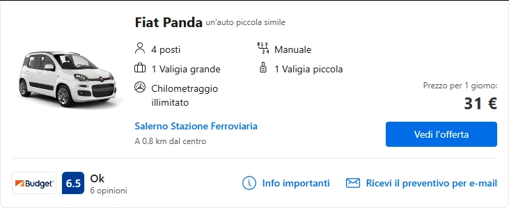 Autonoleggio Agropoli Fly Auto: Noleggio di auto a Agropoli 5