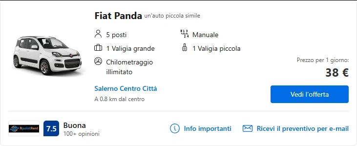 Autonoleggio Agropoli Fly Auto: Noleggio di auto a Agropoli 14