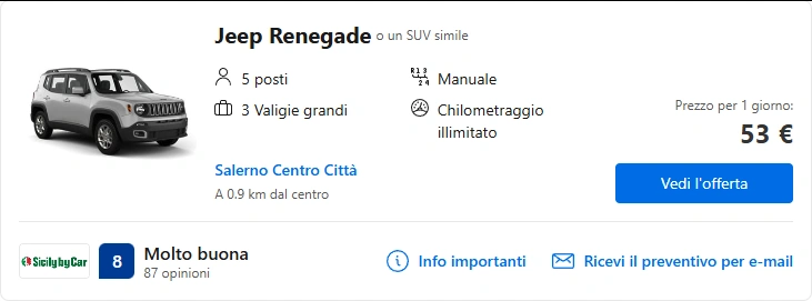 Autonoleggio Agropoli Fly Auto: Noleggio di auto a Agropoli 26