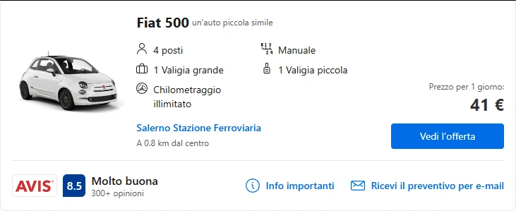 Salerno Noleggiami: Noleggio di auto a Salerno 16