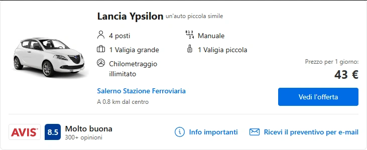 Salerno Noleggiami: Noleggio di auto a Salerno 21