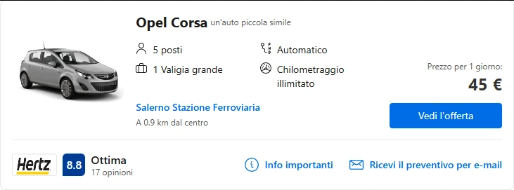 Salerno Noleggiami: Noleggio di auto a Salerno 23