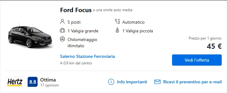 Salerno Noleggiami: Noleggio di auto a Salerno 28