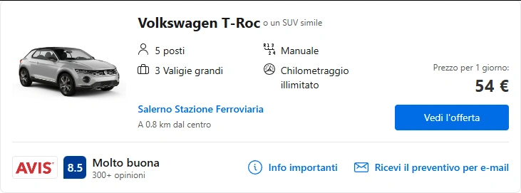 Salerno Noleggiami: Noleggio di auto a Salerno 29