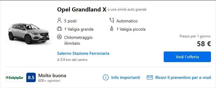 Salerno Noleggiami: Noleggio di auto a Salerno 31