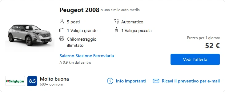 Salerno Noleggiami: Noleggio di auto a Salerno 32