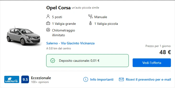 Salerno Noleggiami: Noleggio di auto a Salerno 33