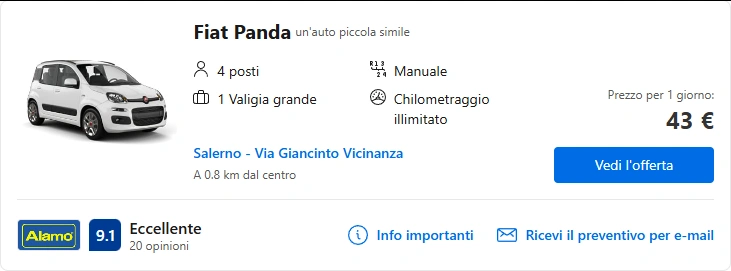 Salerno Noleggiami: Noleggio di auto a Salerno 34