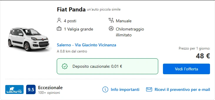 Salerno Noleggiami: Noleggio di auto a Salerno 37