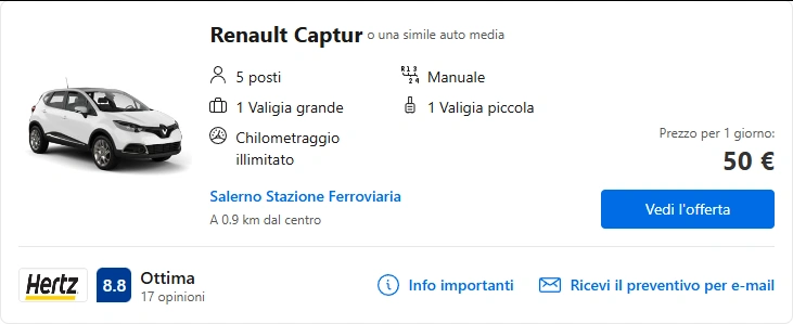 Salerno Noleggiami: Noleggio di auto a Salerno 38