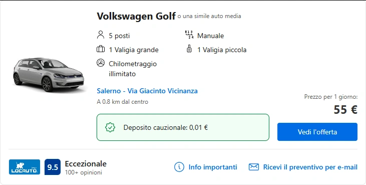 Salerno Noleggiami: Noleggio di auto a Salerno 42