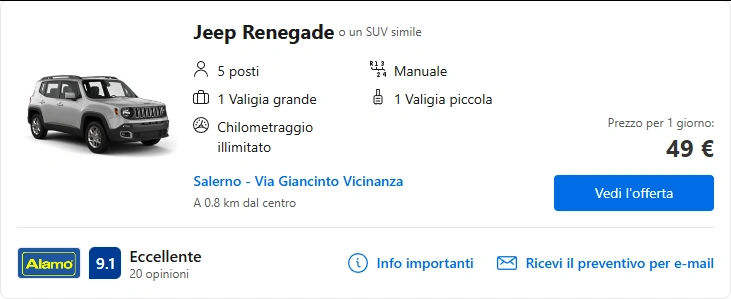 Salerno Noleggiami: Noleggio di auto a Salerno 44