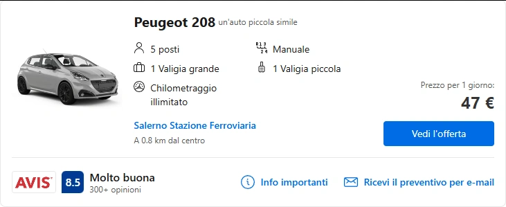 Salerno Noleggiami: Noleggio di auto a Salerno 45